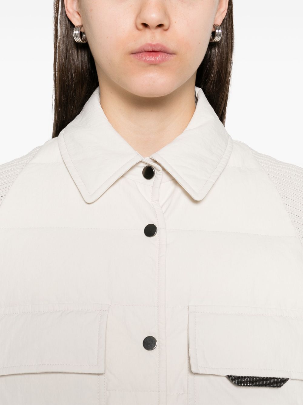 Brunello Cucinelli Coats Bianco Virgin Wool