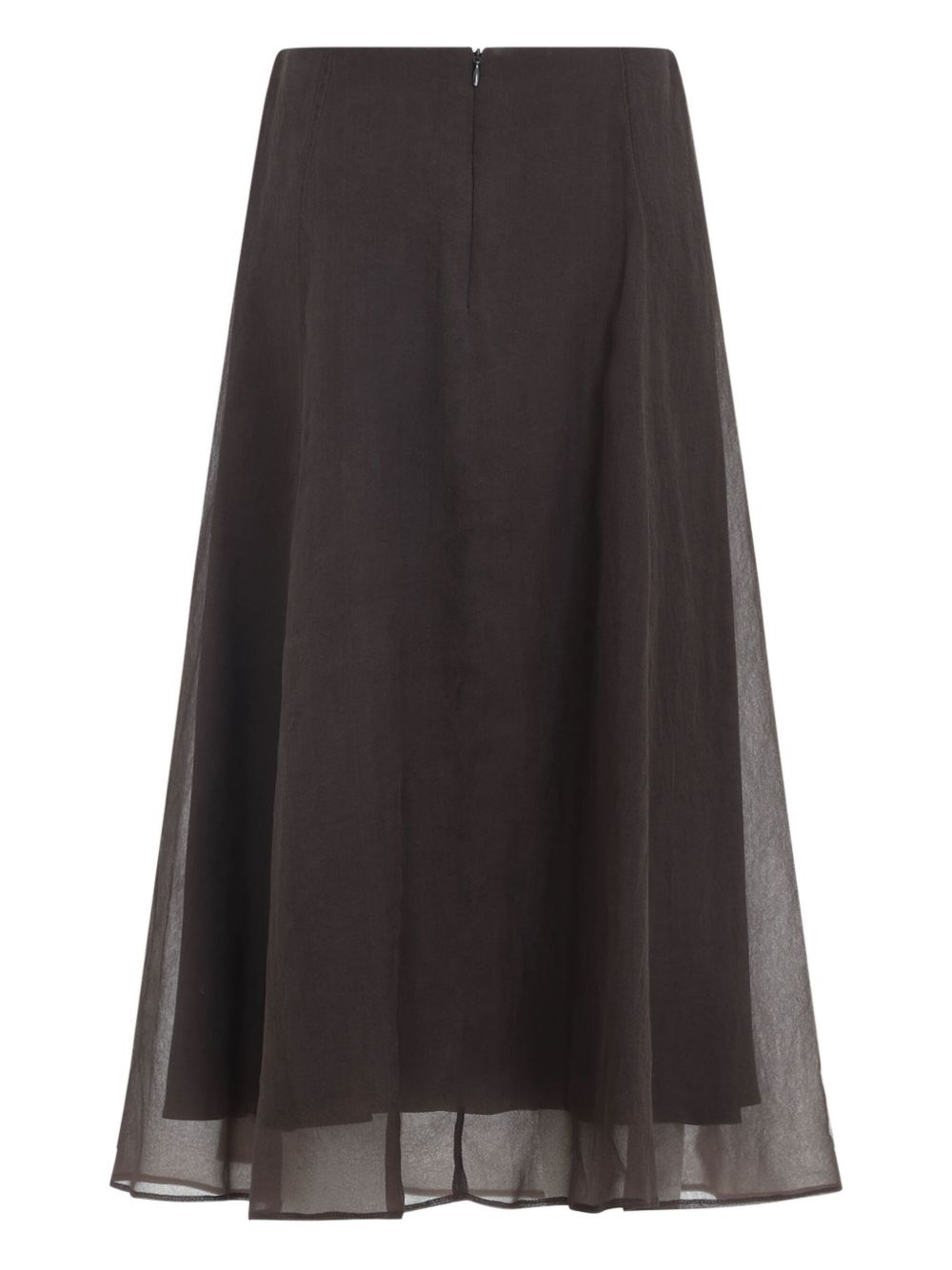 Brunello Cucinelli Skirts Marrone Silk