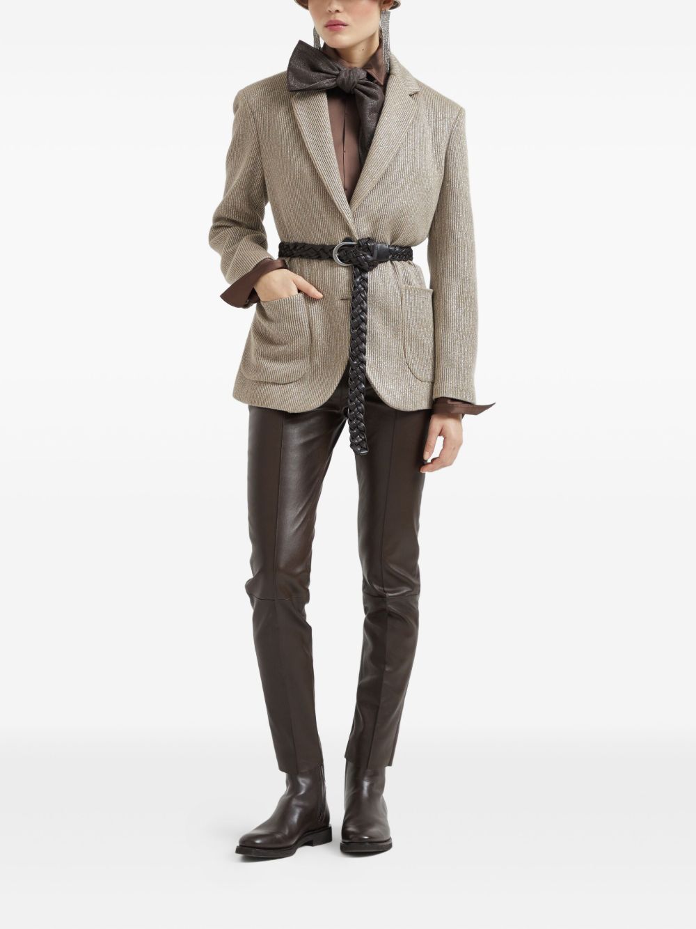 Brunello Cucinelli Jackets Beige Cotton