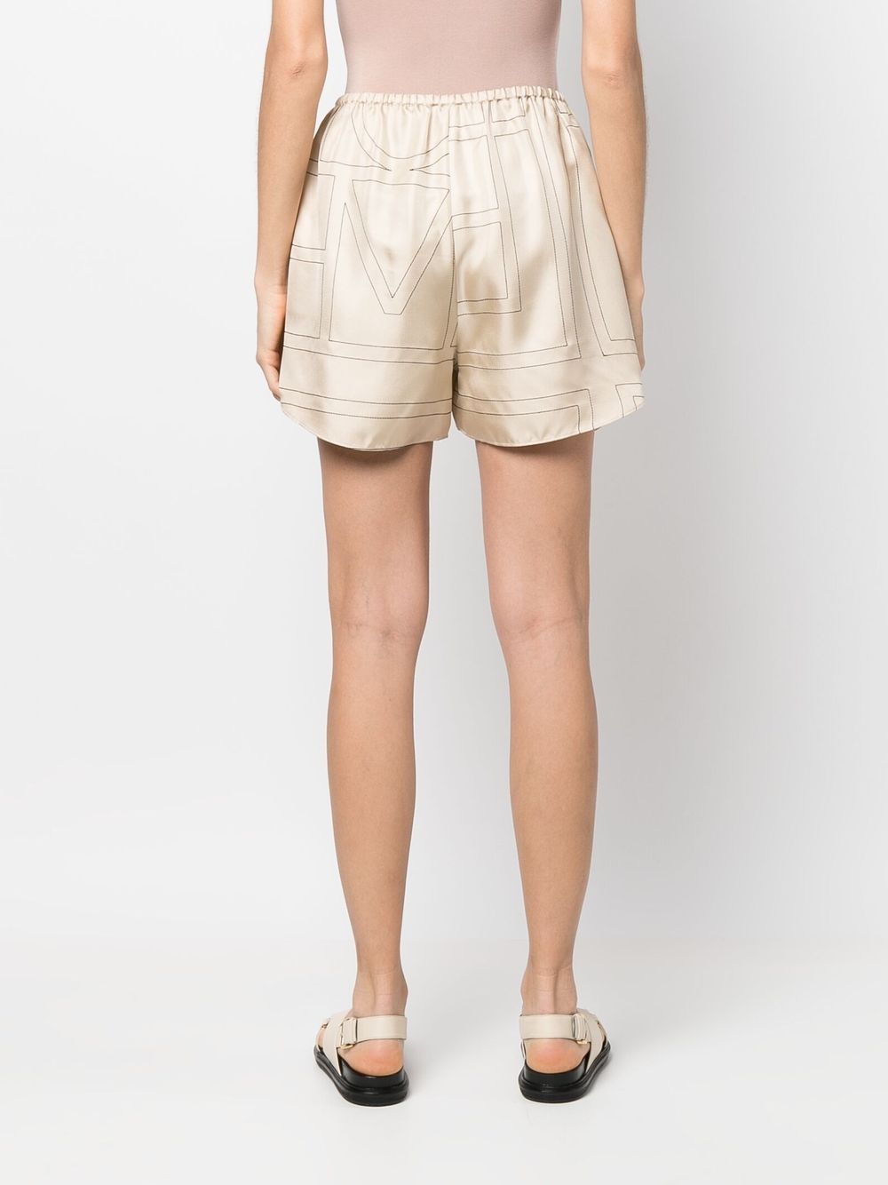 Toteme Pre Shorts Ivory Silk