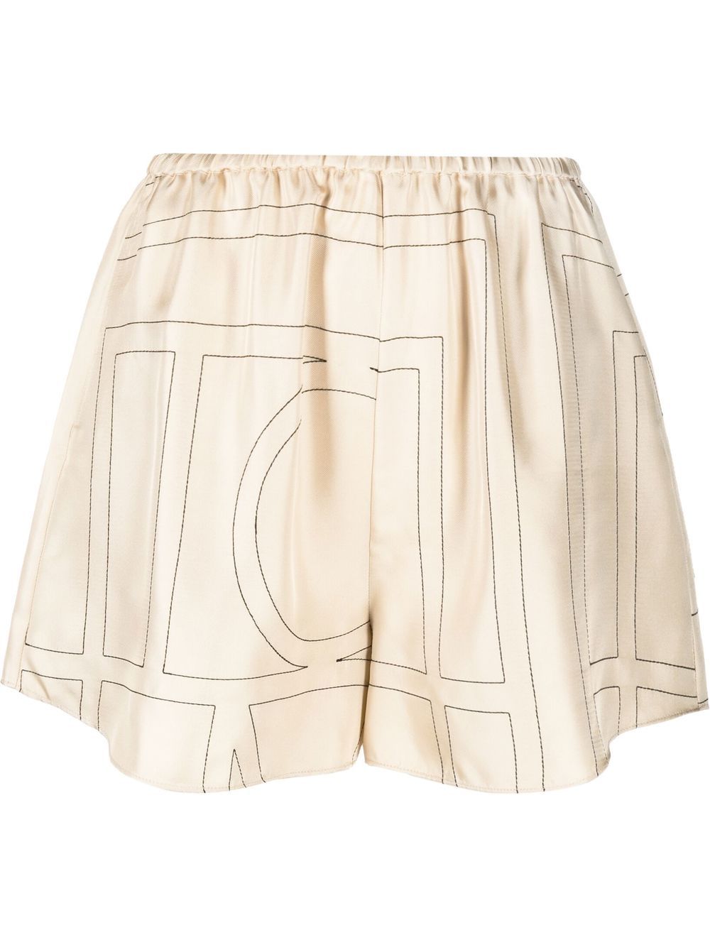 Toteme Pre Shorts Ivory Silk