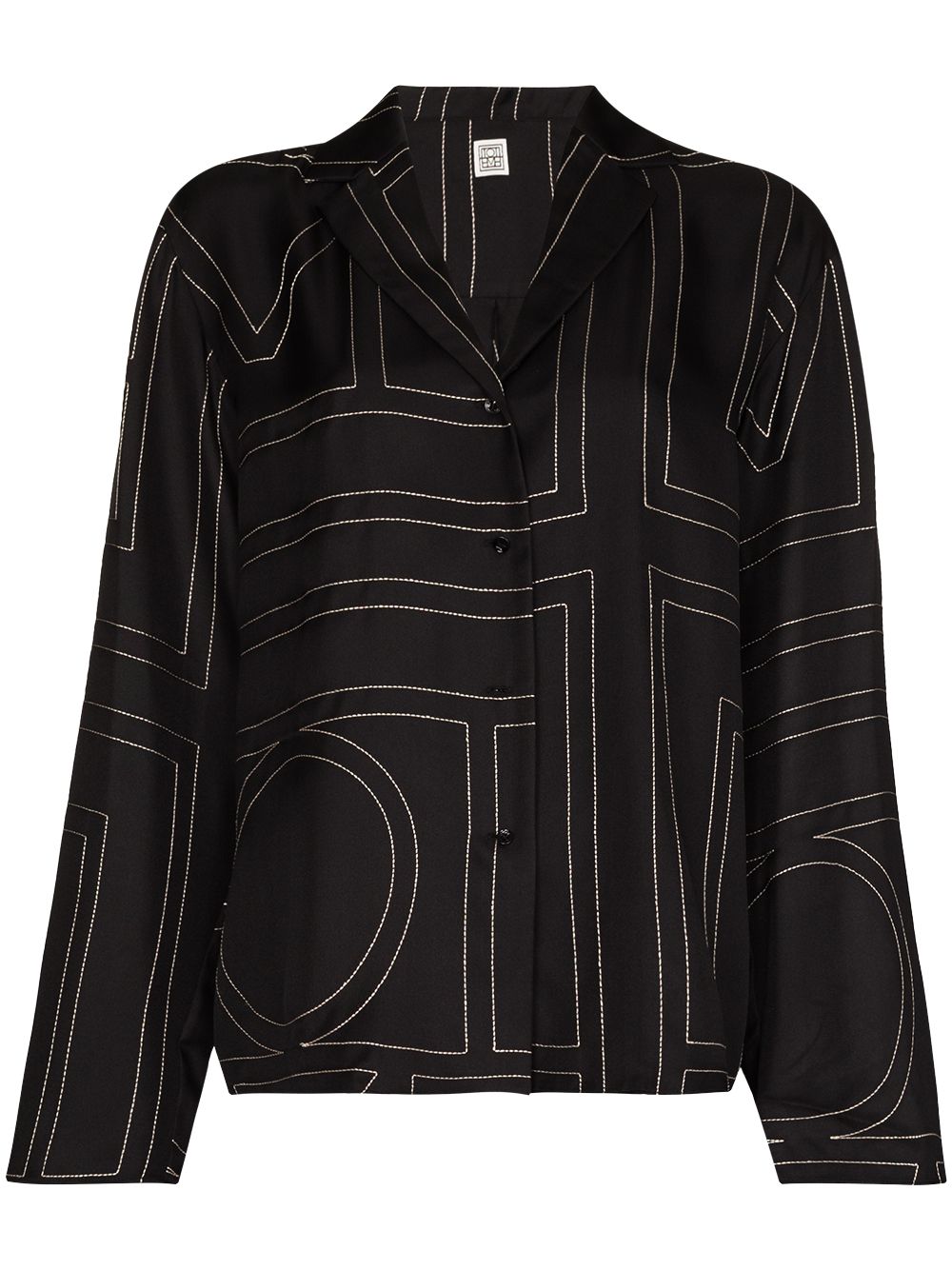 Toteme Pre Shirts Black Silk