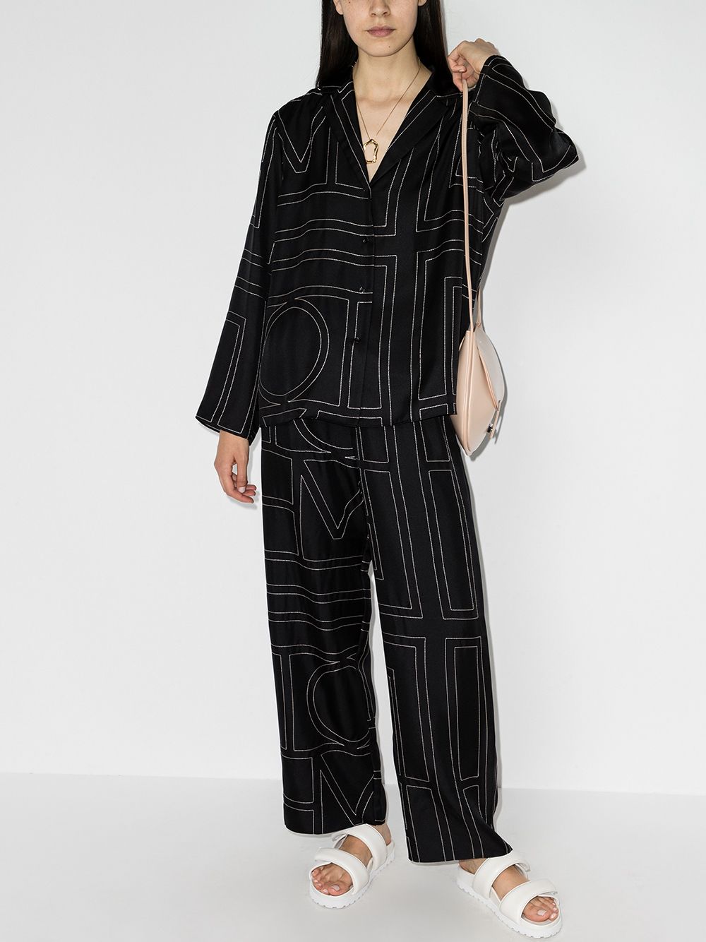 Toteme Pre Shirts Black Silk