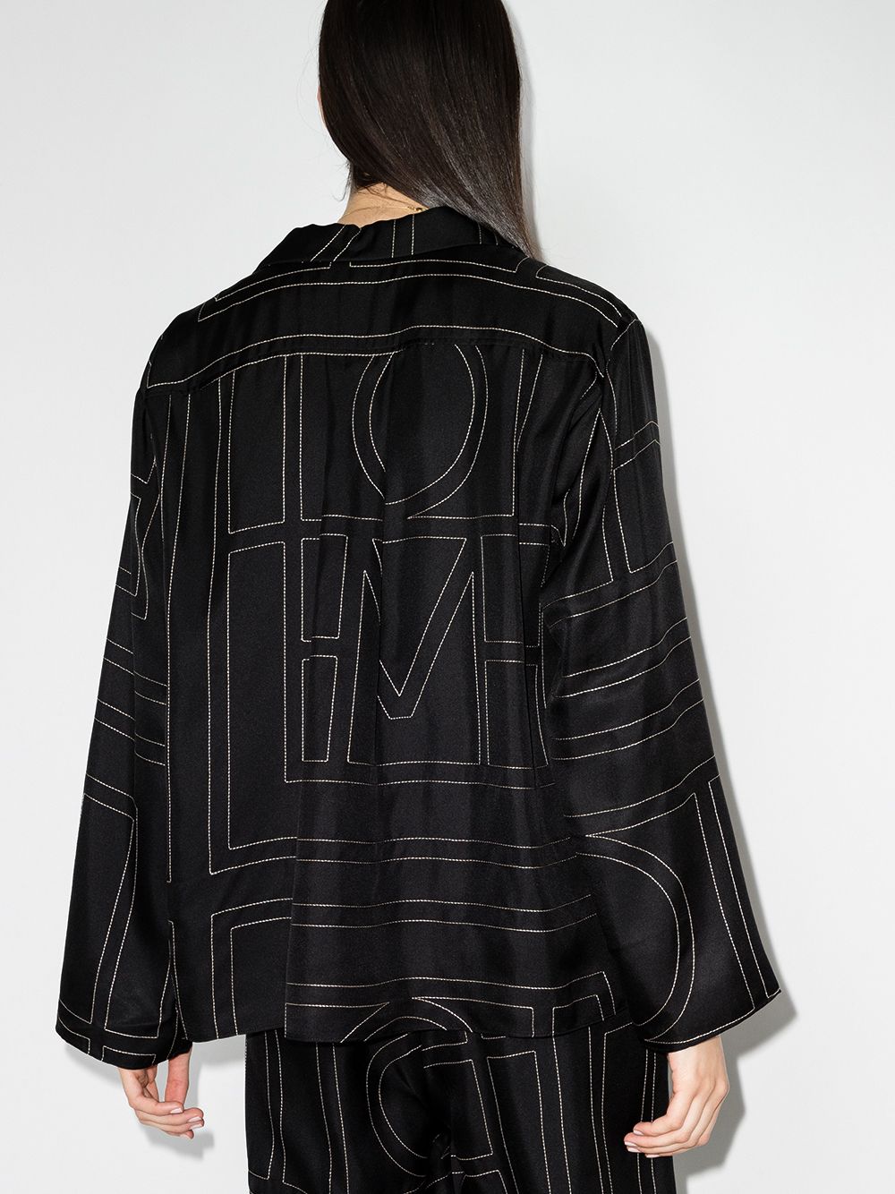 Toteme Pre Shirts Black Silk