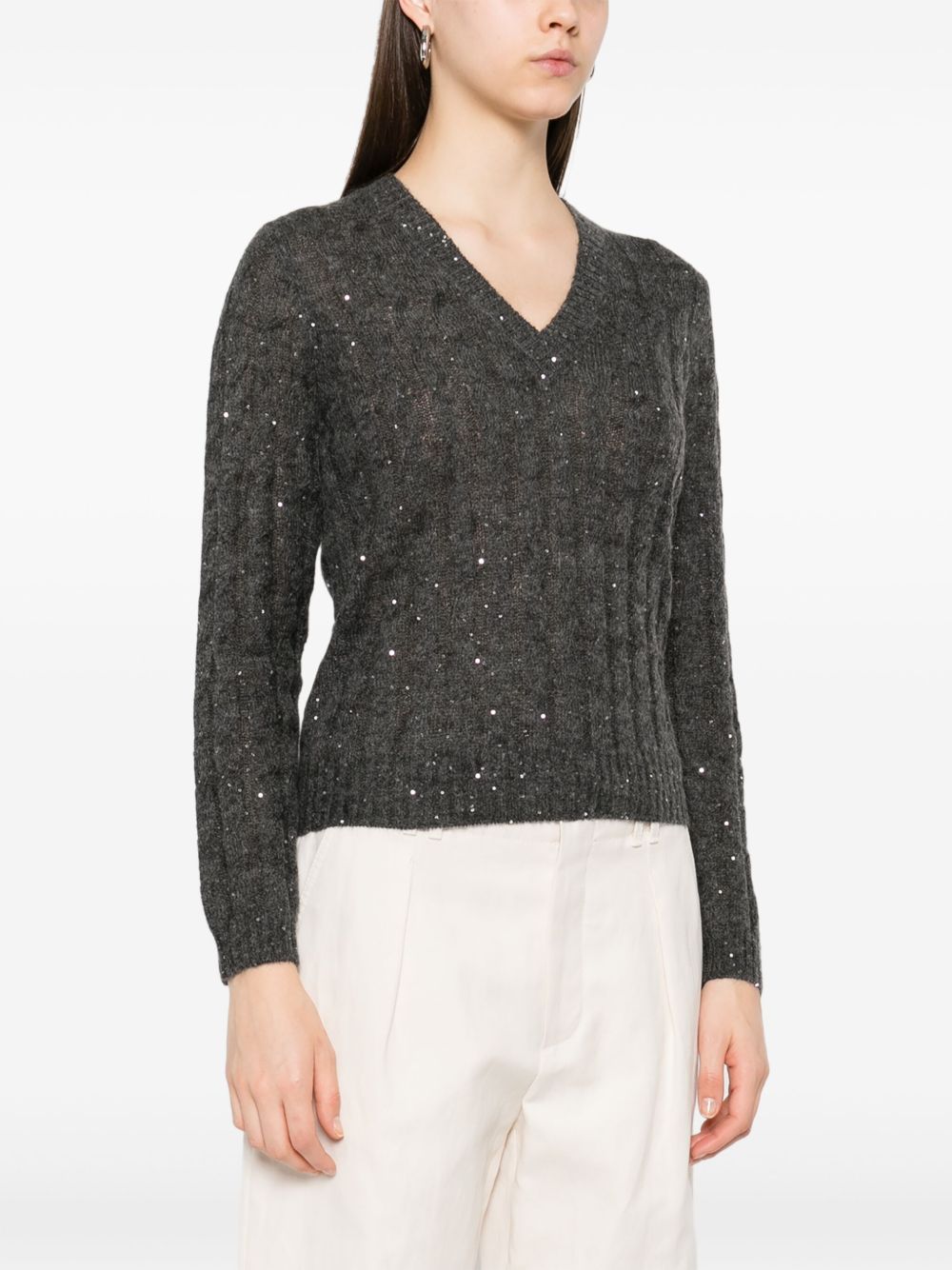 Brunello Cucinelli Sweaters Grigio Mohair