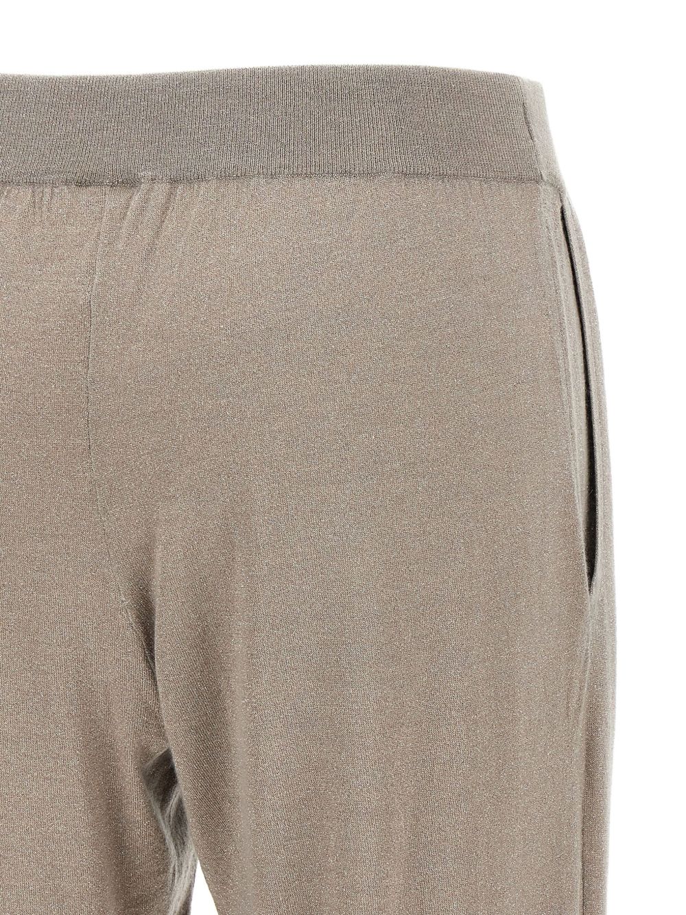Brunello Cucinelli Trousers Tortora Cashmere