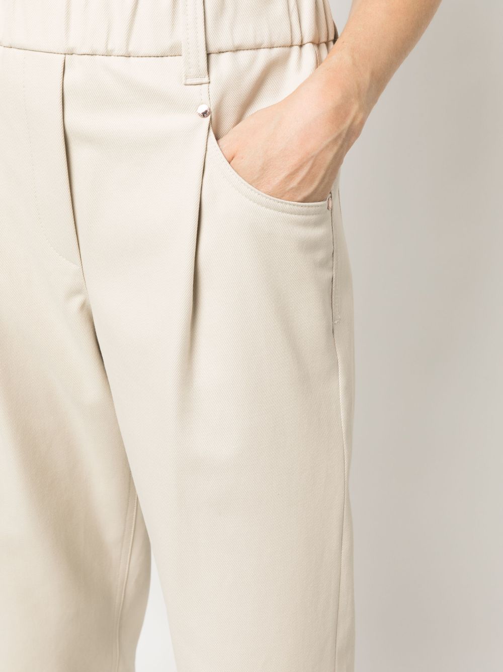 Brunello Cucinelli Trousers Marrone Cotton