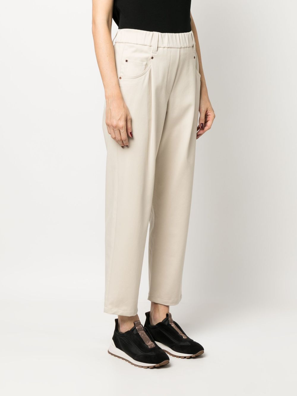 Brunello Cucinelli Trousers Marrone Cotton