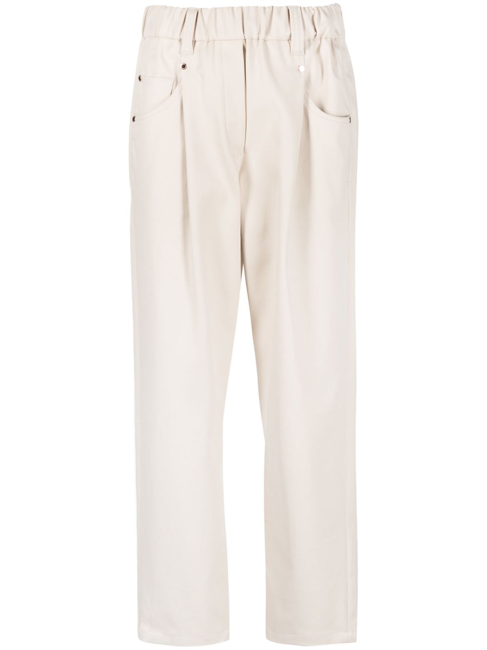 Brunello Cucinelli Trousers Marrone Cotton