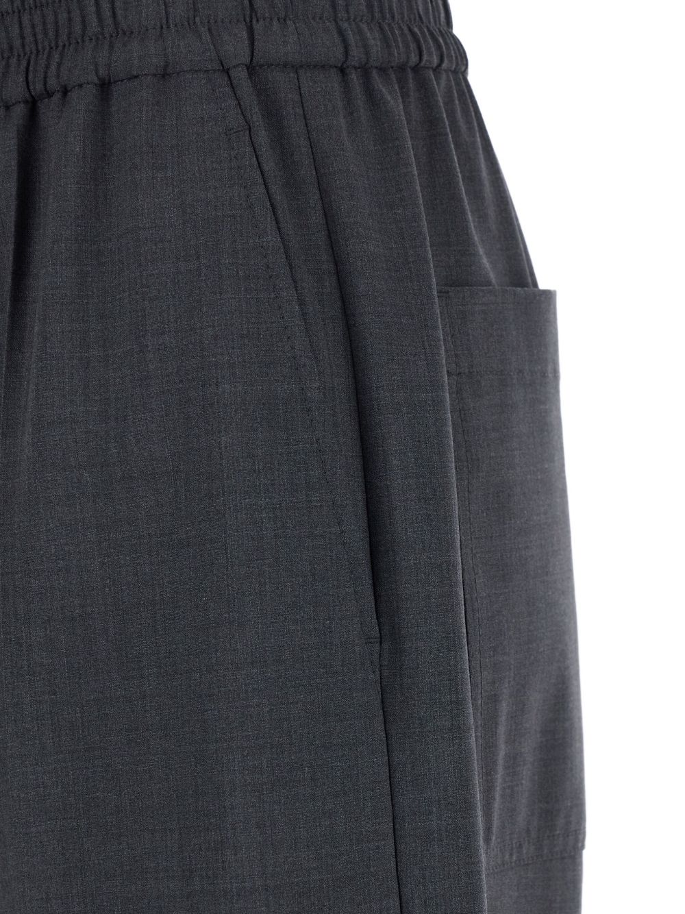 Brunello Cucinelli Trousers Grigio Virgin Wool