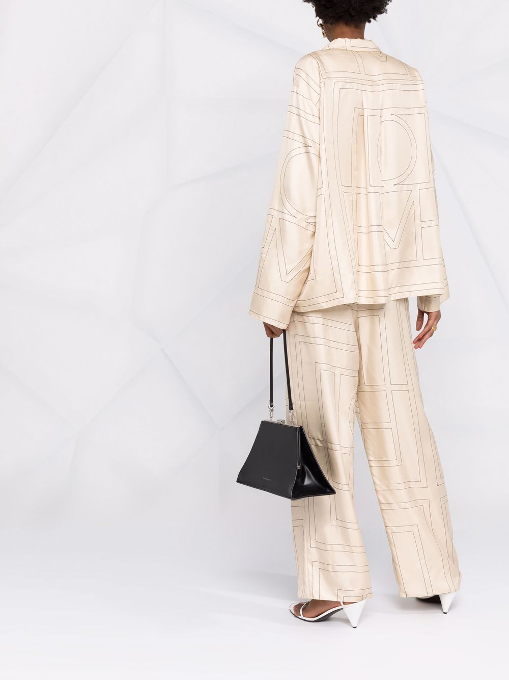 Toteme Pre Trousers Ivory Silk