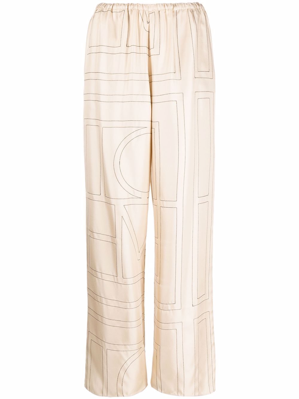 Toteme Pre Trousers Ivory Silk