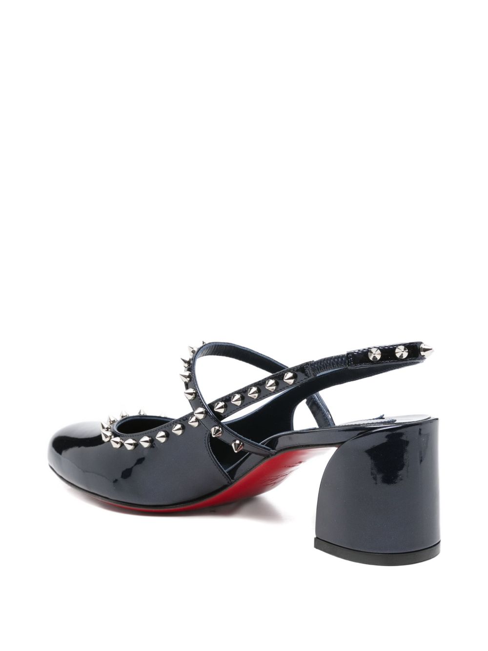 Christian Louboutin With Heel Blue Outer: Patent Leather