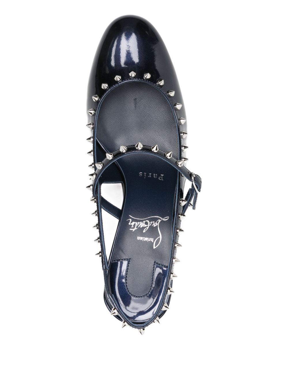 Christian Louboutin With Heel Blue Outer: Patent Leather
