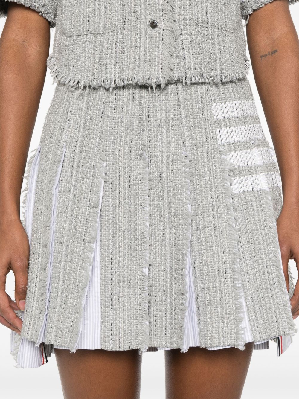 Thom Browne Skirts Grey Self: Cotton