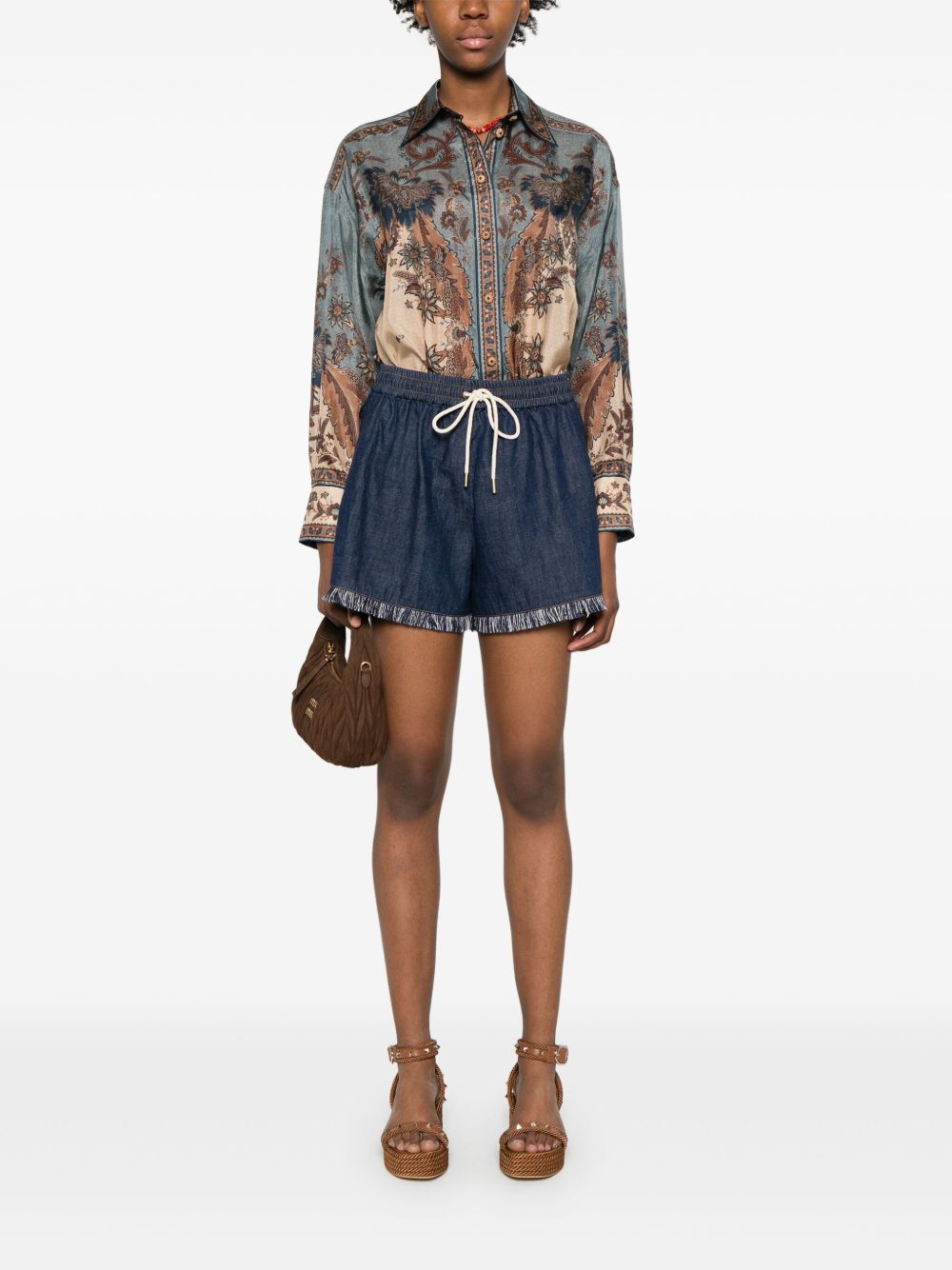 Zimmermann Shirts Blue Silk