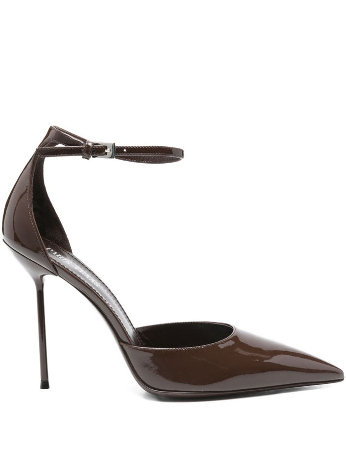 Paris Texas With Heel Marrone Scuro Outer: Patent Leather