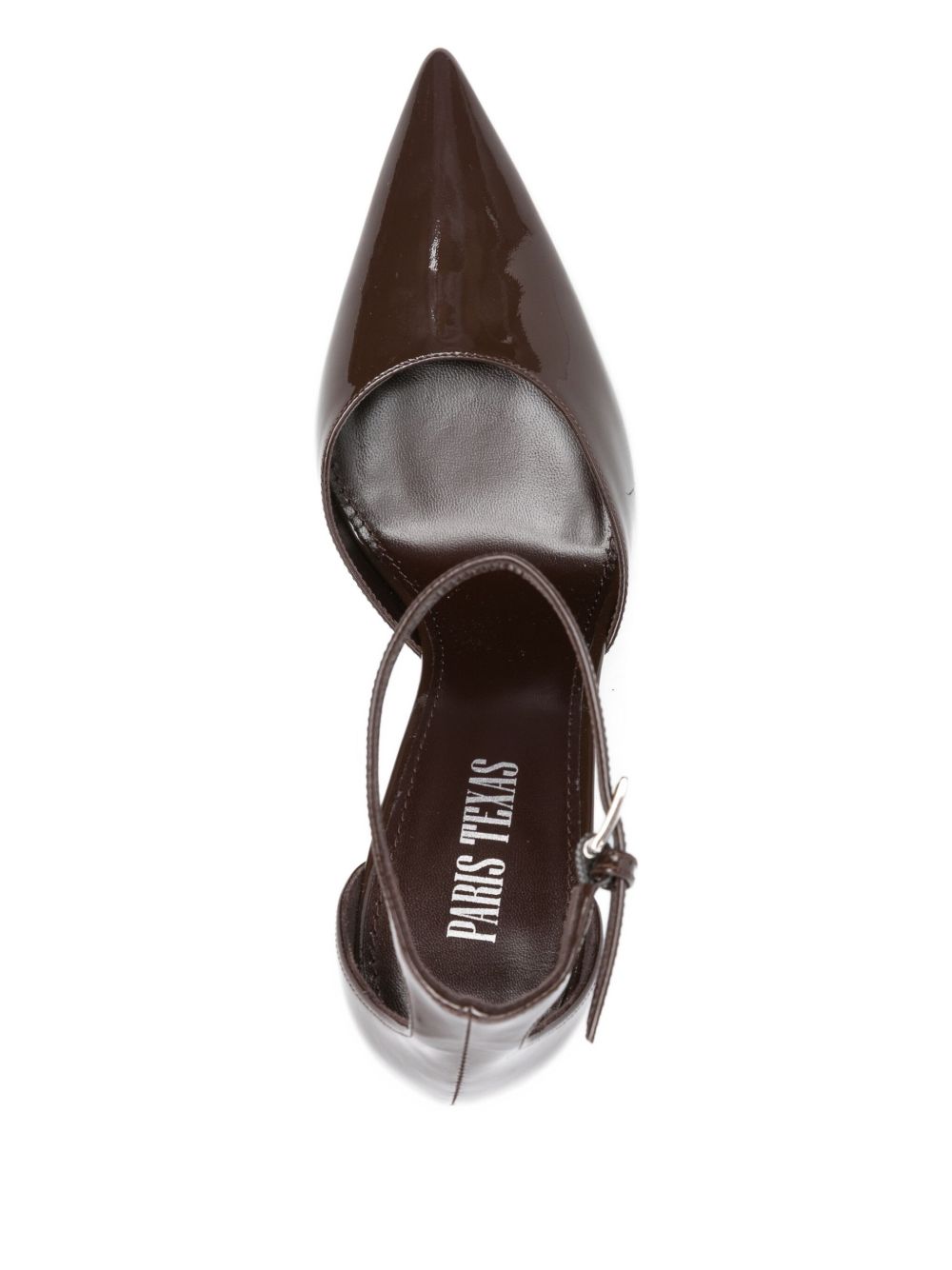 Paris Texas With Heel Marrone Scuro Outer: Patent Leather
