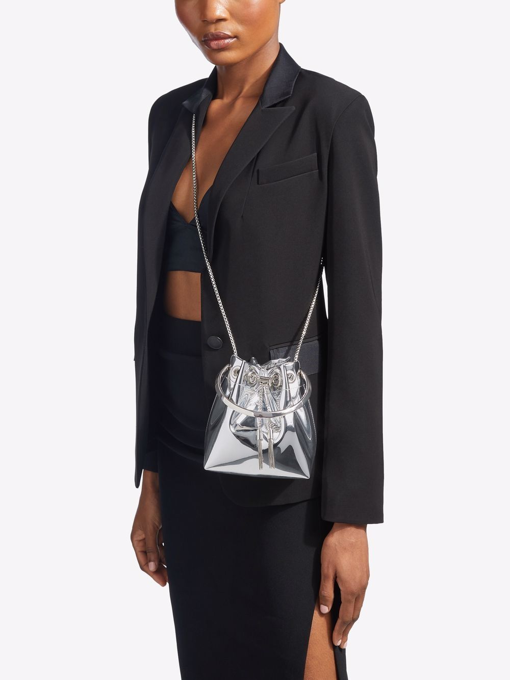 Jimmy Choo Bags Silver Calf Leather