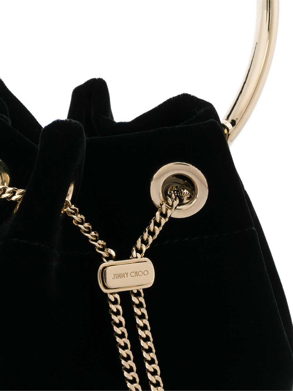 Jimmy Choo Bags Black Brass Viscose Cupro
