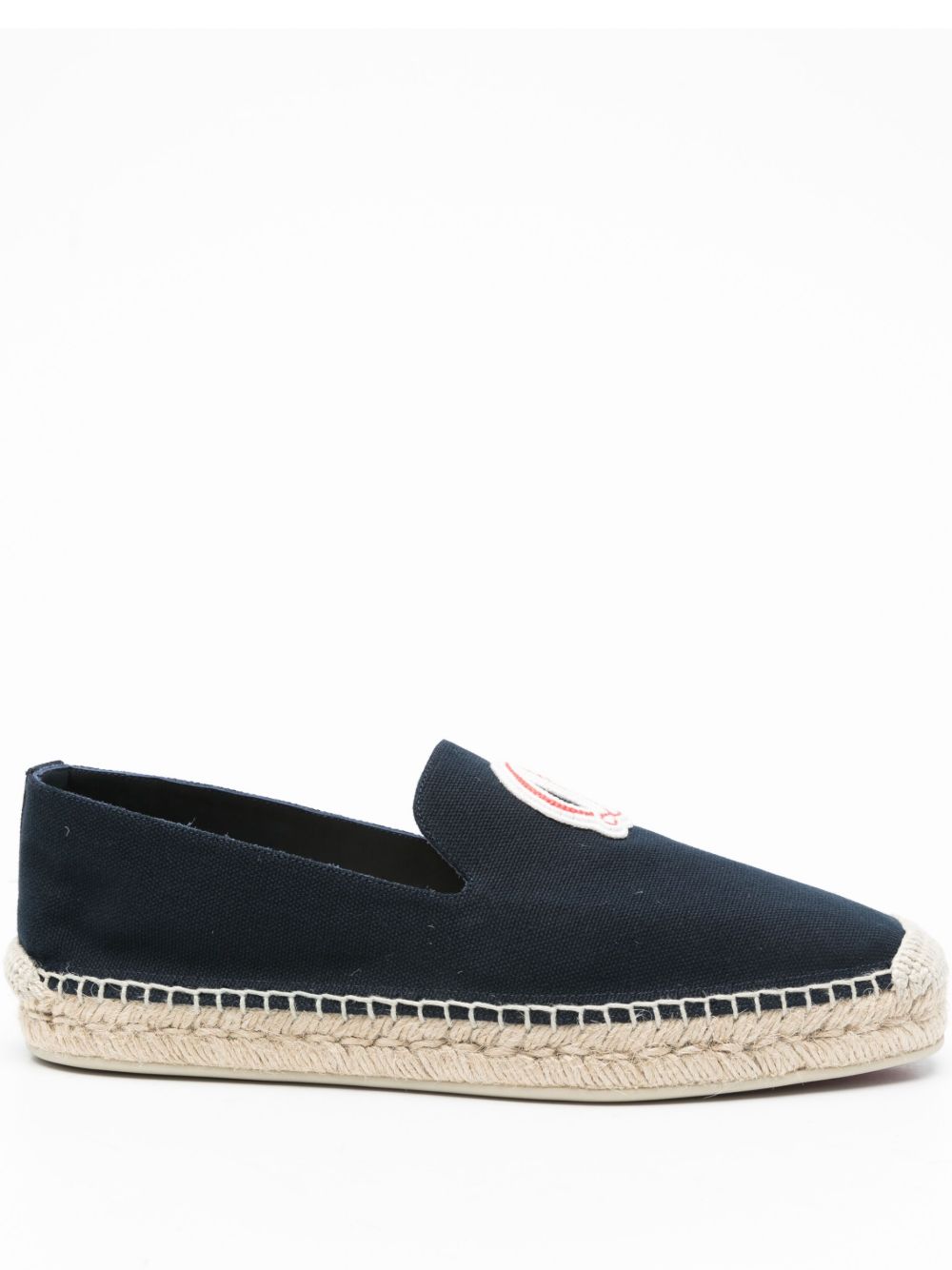 Christian Louboutin Flat Shoes Blue Outer: Fabric