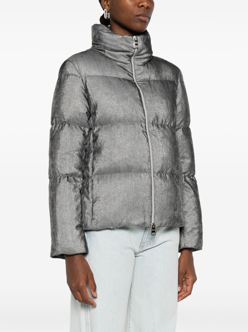 Herno Coats Light Grey Polyamide
