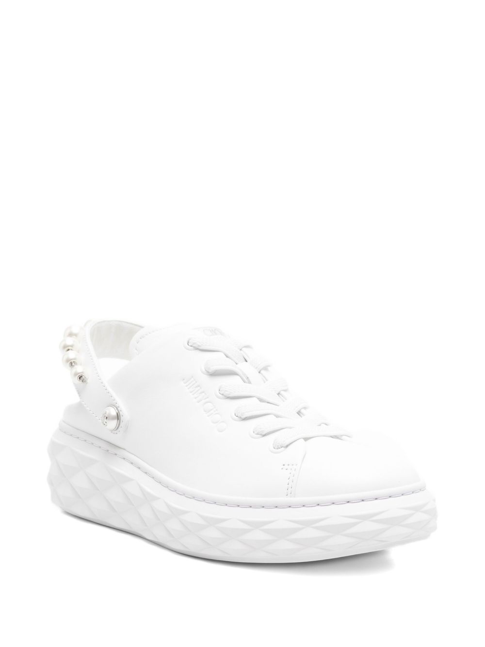 Jimmy Choo Sandals White Outer: Faux Pearl