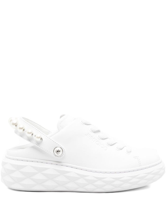 Jimmy Choo Sandals White Outer: Faux Pearl