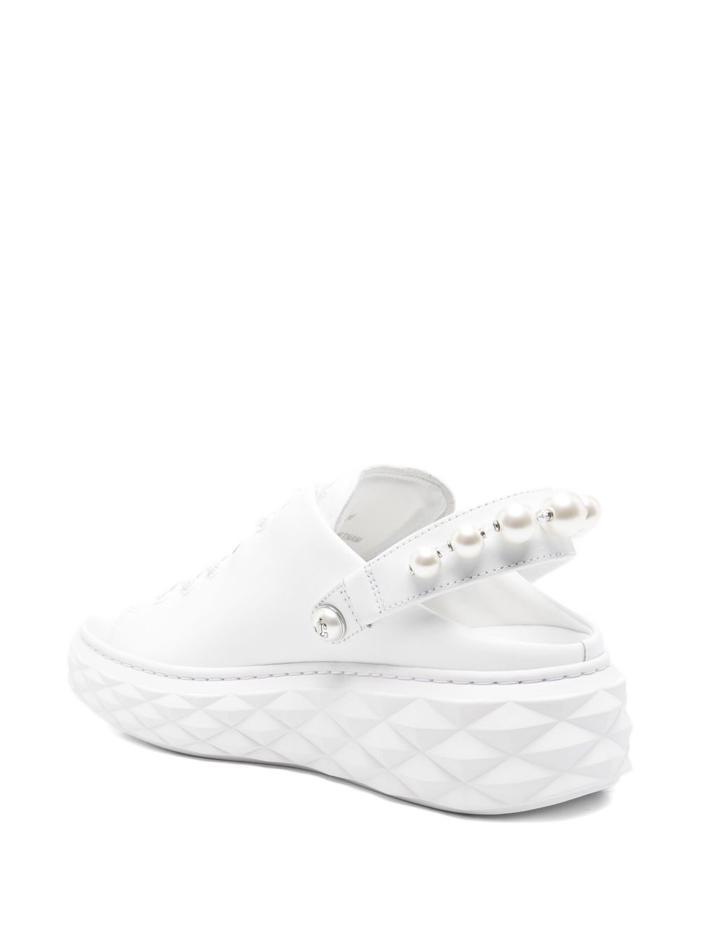 Jimmy Choo Sandals White Outer: Faux Pearl