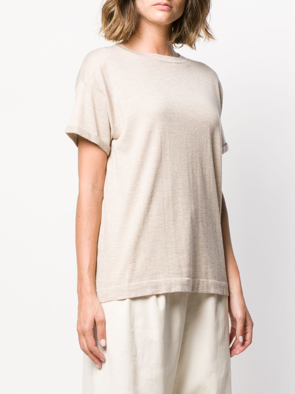 Brunello Cucinelli T-Shirts And Polos Beige Cashmere