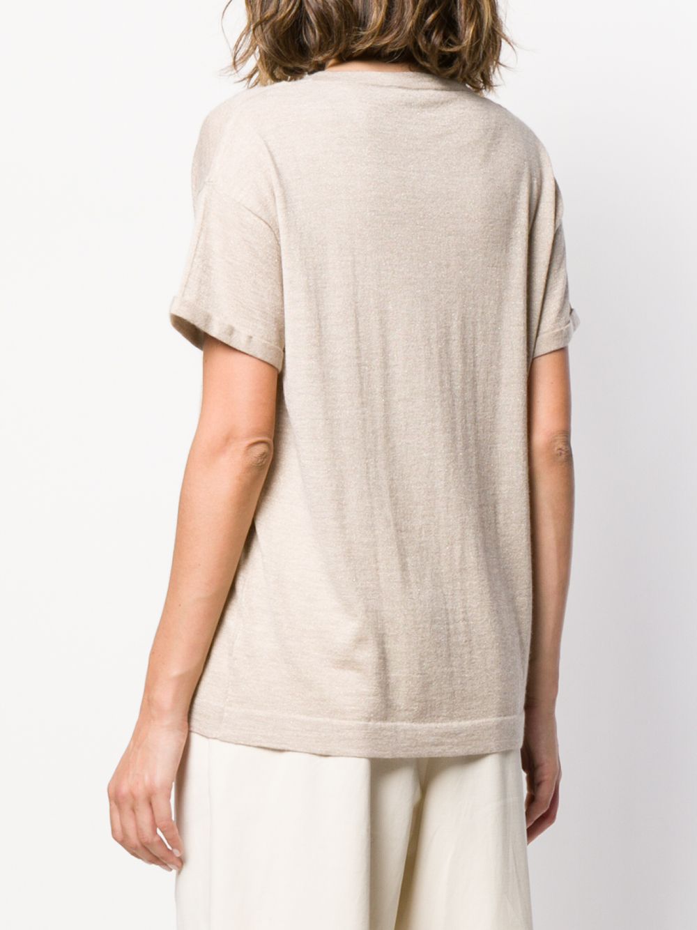 Brunello Cucinelli T-Shirts And Polos Beige Cashmere