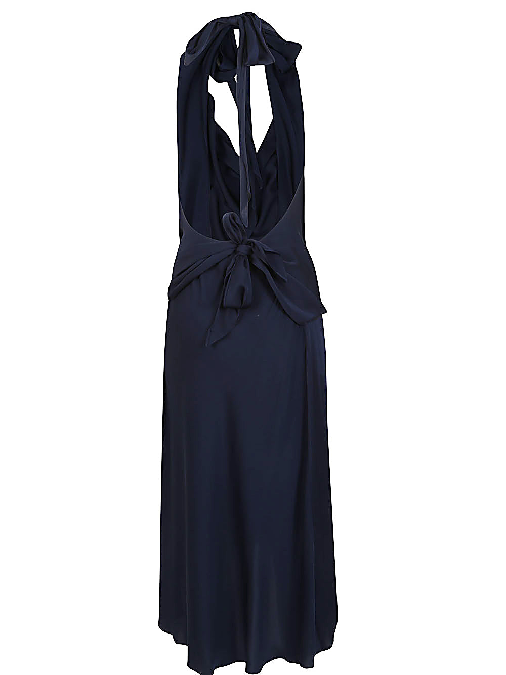 SILK95FIVE Dresses Blue Silk Elastane