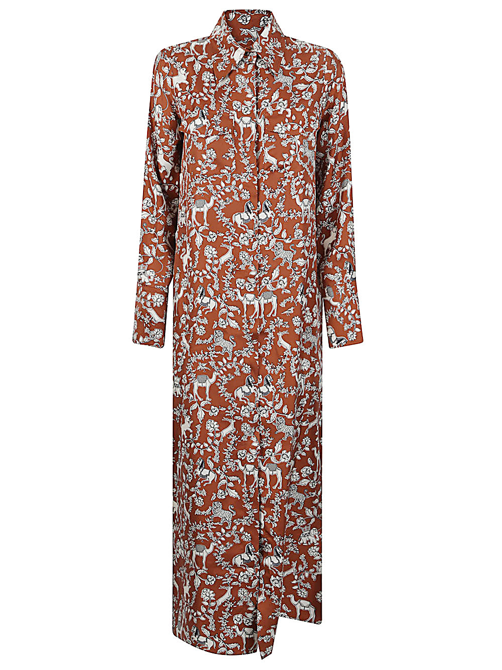 Alberto Biani Dresses Brown Silk