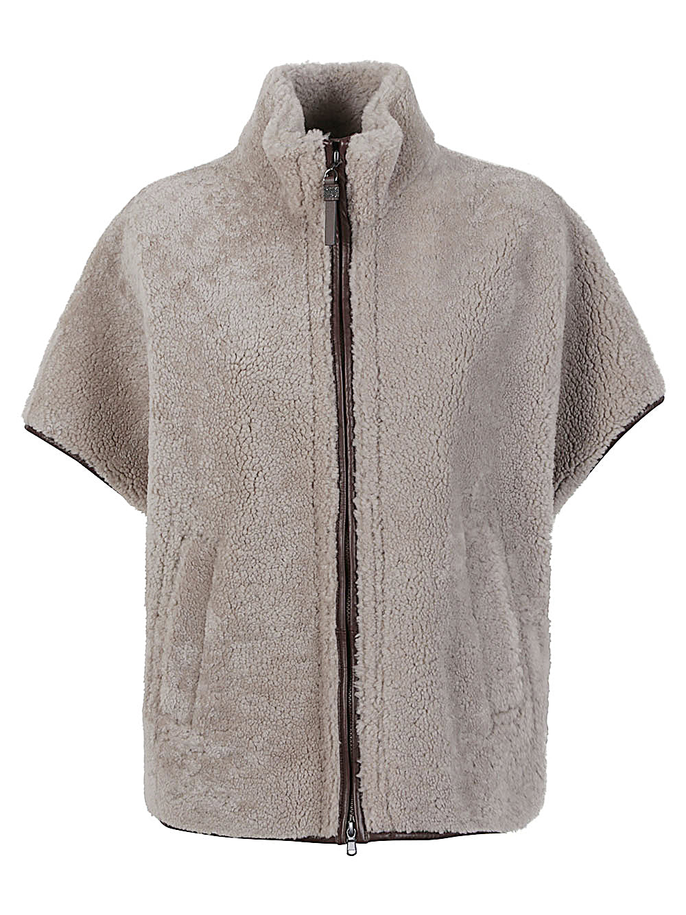Brunello Cucinelli Jackets Marrone Leather