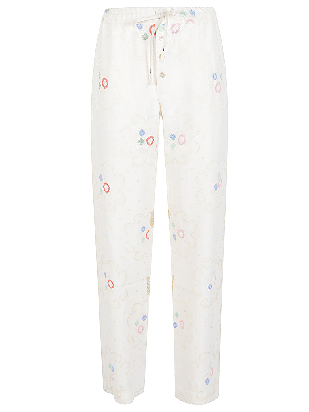 Front Street Trousers White Cotton