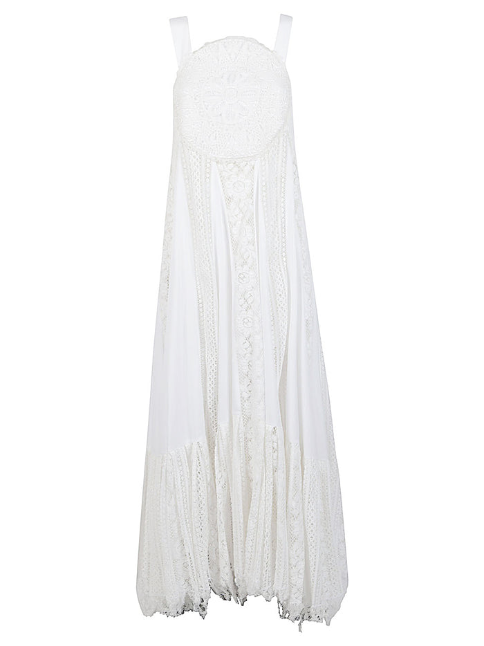 LOEWE PAULAS IBIZA Dresses White Cotton