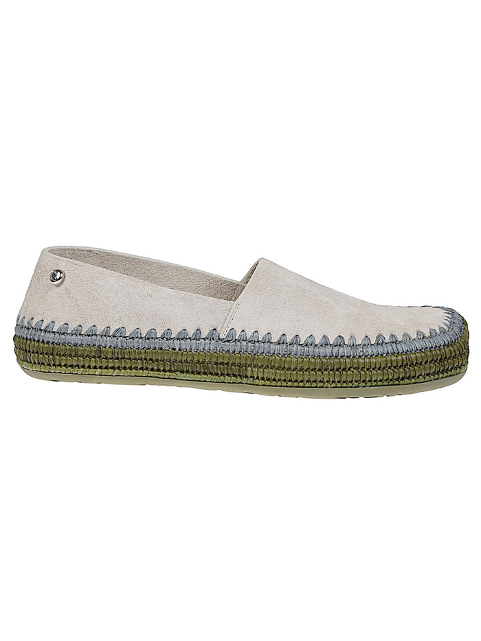 LOEWE PAULAS IBIZA Flat shoes Light Grey Suede