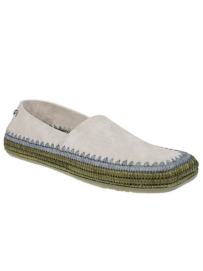 LOEWE PAULAS IBIZA Flat shoes Light Grey Suede