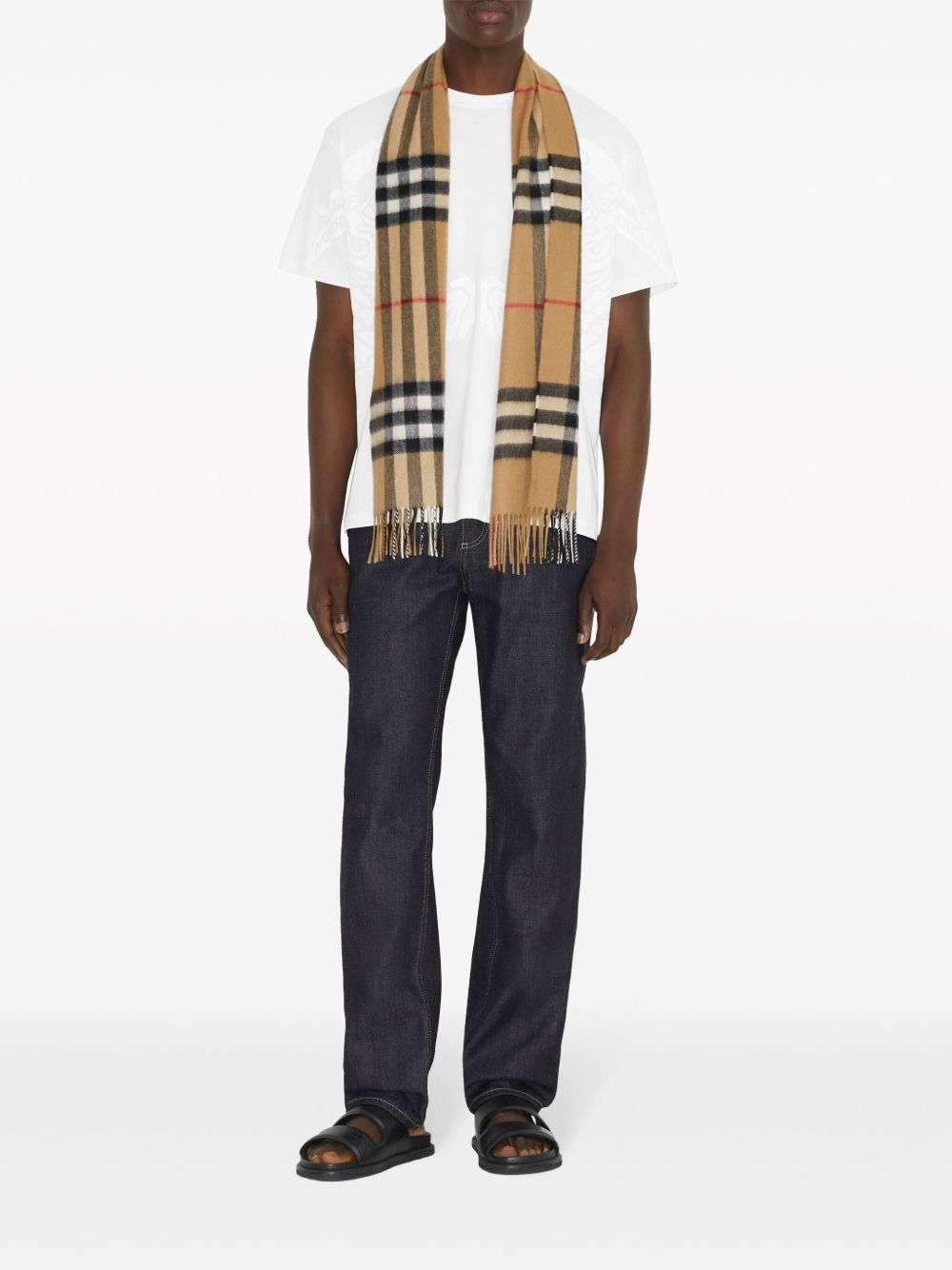 Burberry Scarfs Beige Cashmere