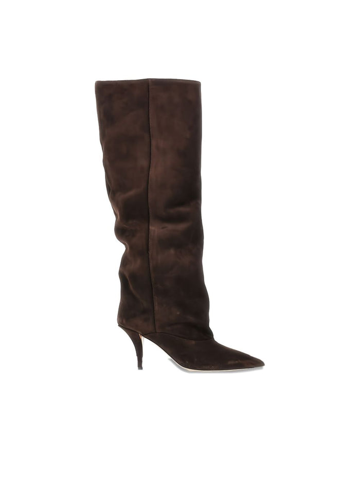 Paris Texas Boots Marrone Scuro Outer: Calf Suede