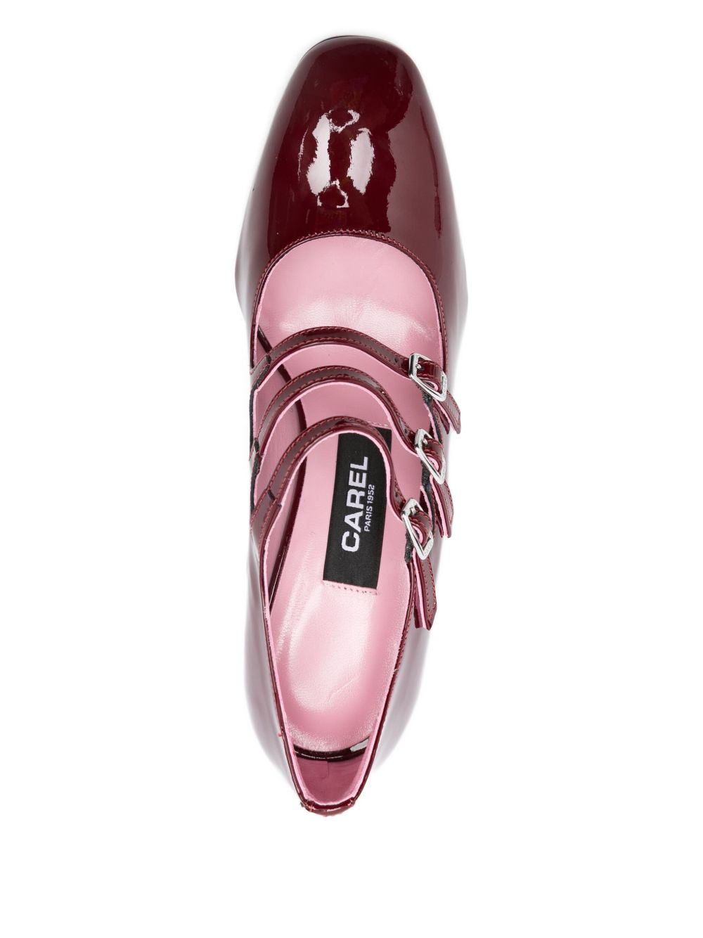 Carel Paris With Heel Bordeaux Outer: Patent Calf Leather