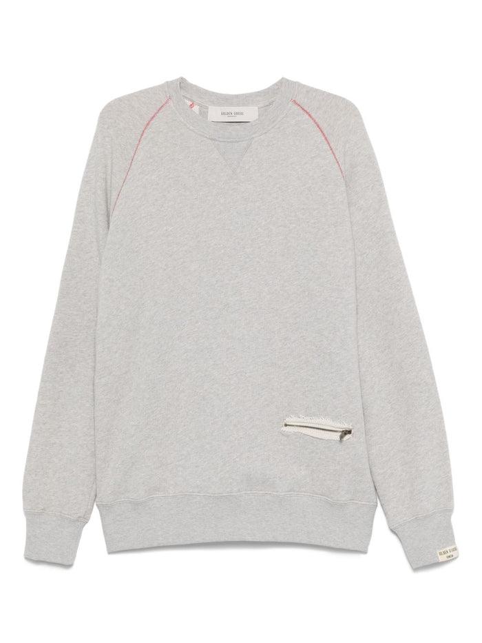 Golden Goose Sweaters Light Grey Cotton