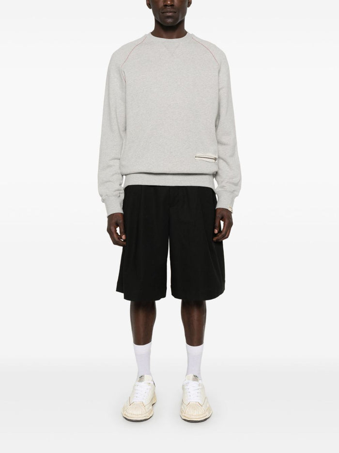 Golden Goose Sweaters Light Grey Cotton