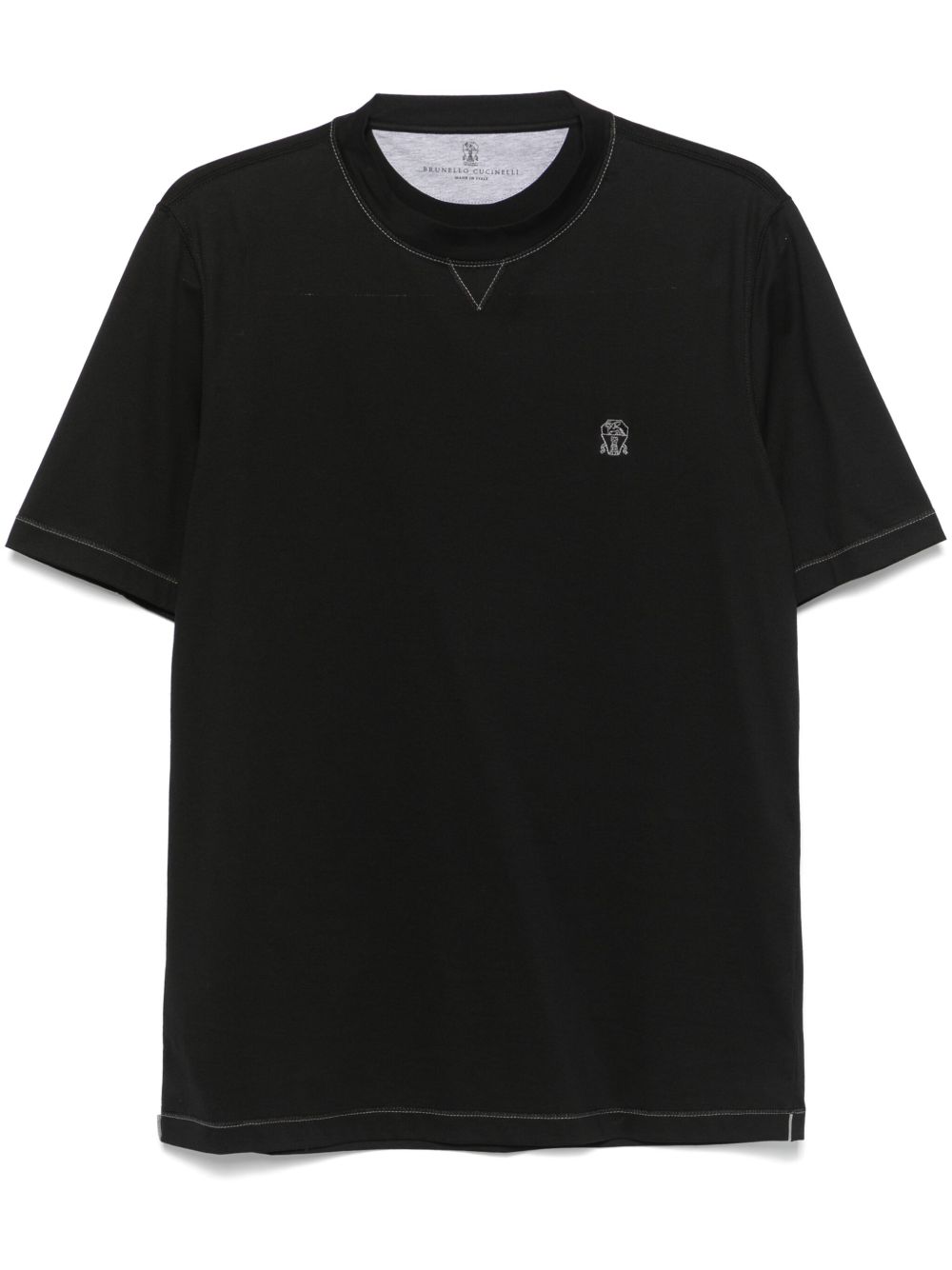 Brunello Cucinelli T-Shirts And Polos Nero Cotton