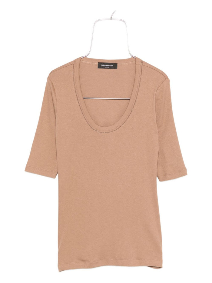Fabiana Filippi Sweaters Camel Cotone