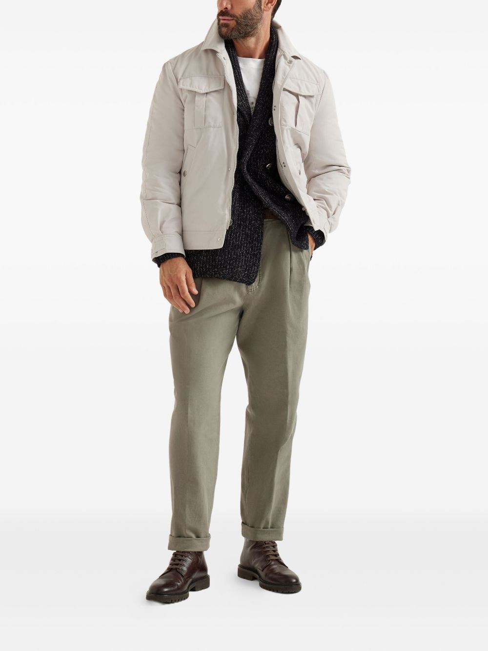 Brunello Cucinelli T-Shirts And Polos Bianco Cotton