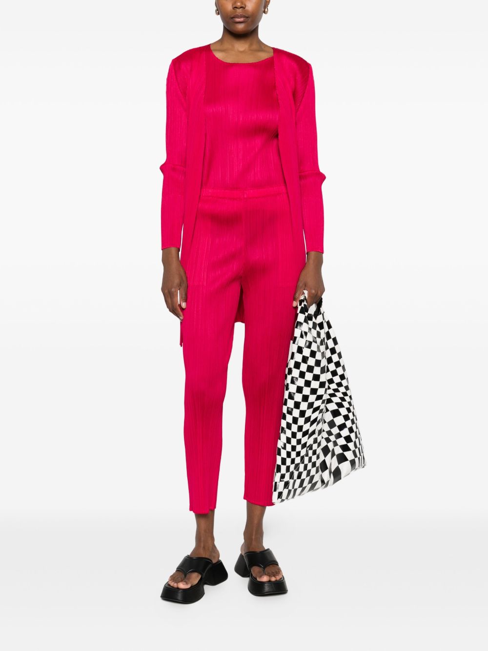 Pleats Please Top Red Polyester