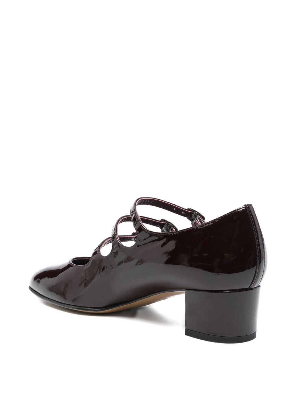 Carel Paris With Heel Brown Outer: Patent Calf Leather