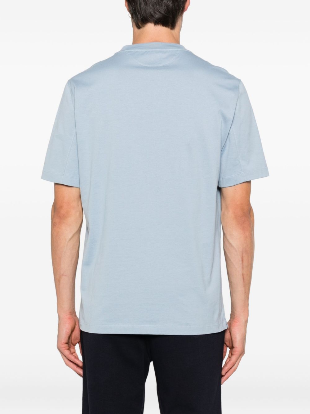 Brunello Cucinelli T-Shirts And Polos Azzurro Cotton