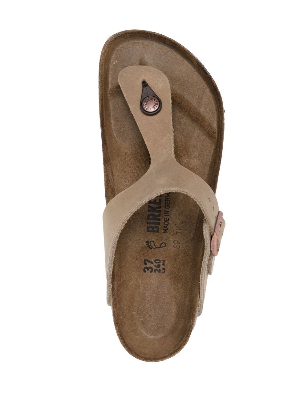 Birkenstock Sandals Beige Calf Leather